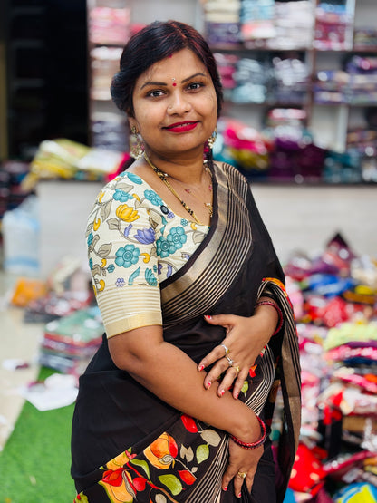 Mangalagiri Kalamkari Saree