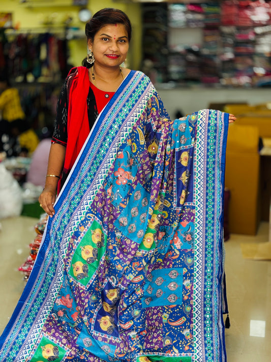 Azrak Chinnon Laya Saree