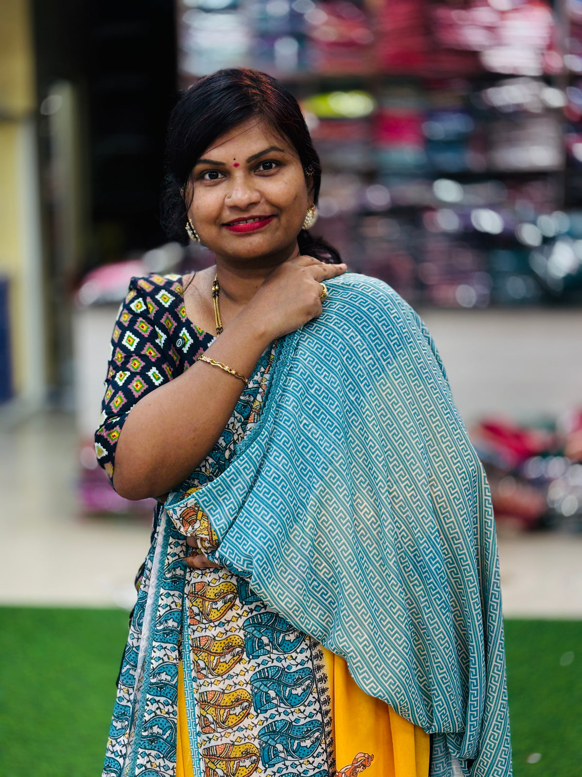 Madhubani Butter Silk Saree