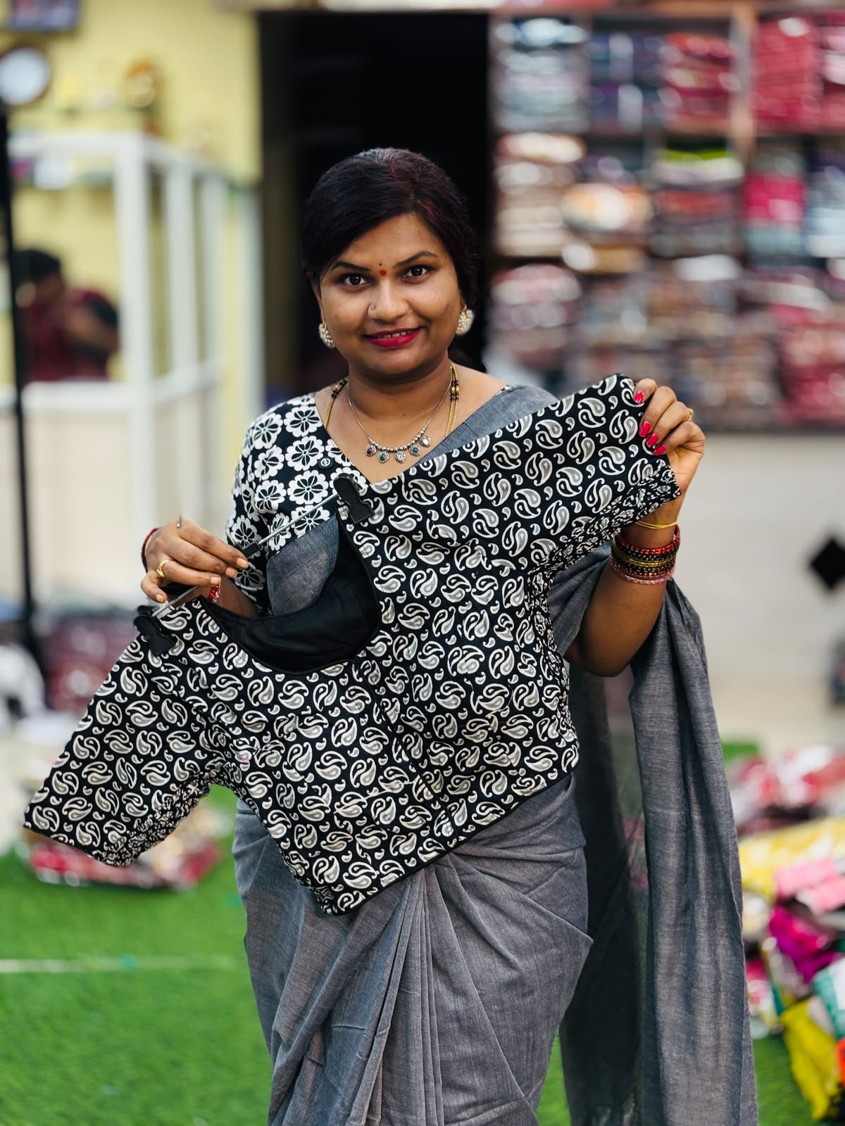 Readymade cotton Kalamkari blouses