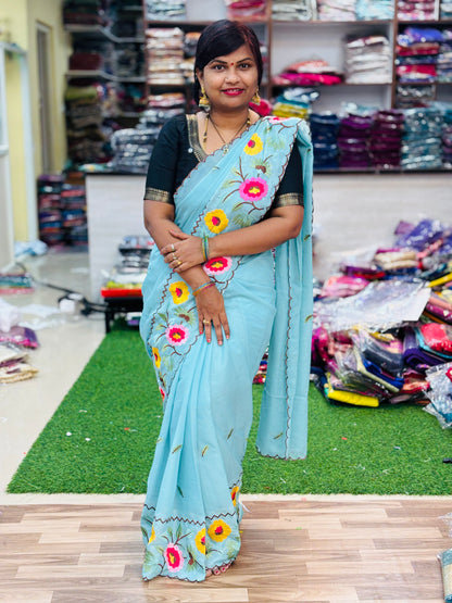 Star Georgette Rangoli Sarees