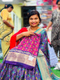 Pochampally Soft silk sarees with Kanchi Border