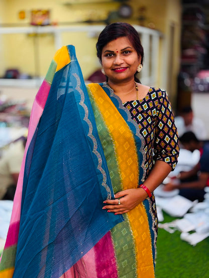 Designer Rainbow sarees