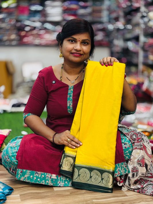 Semi Mysore Crepe Sarees