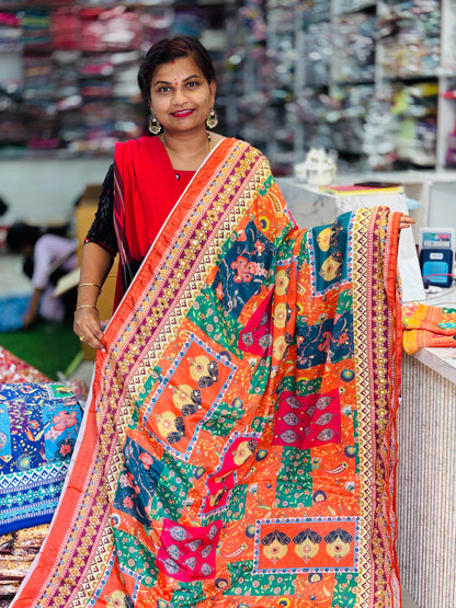 Azrak Chinnon Laya Saree