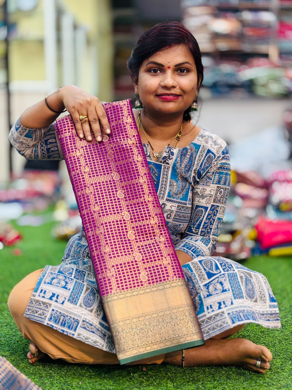 Semi Kanchi pattu sarees