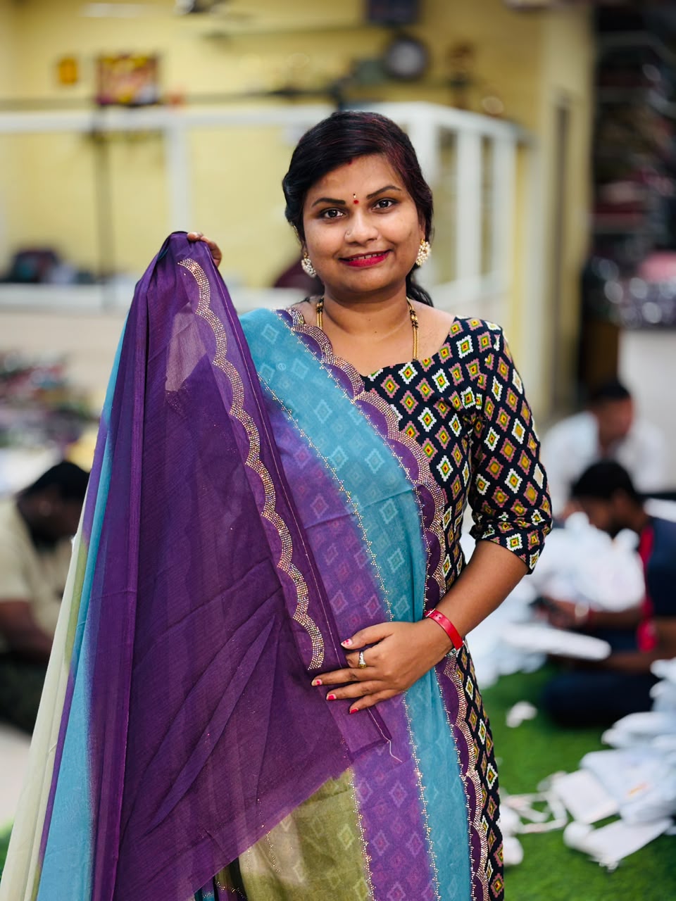 Designer Rainbow sarees