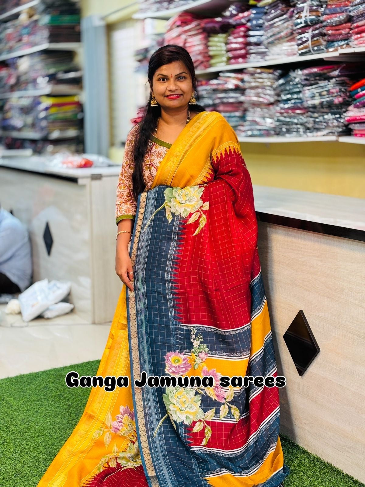 Ganga Jamuna chinnons 
Digital print
