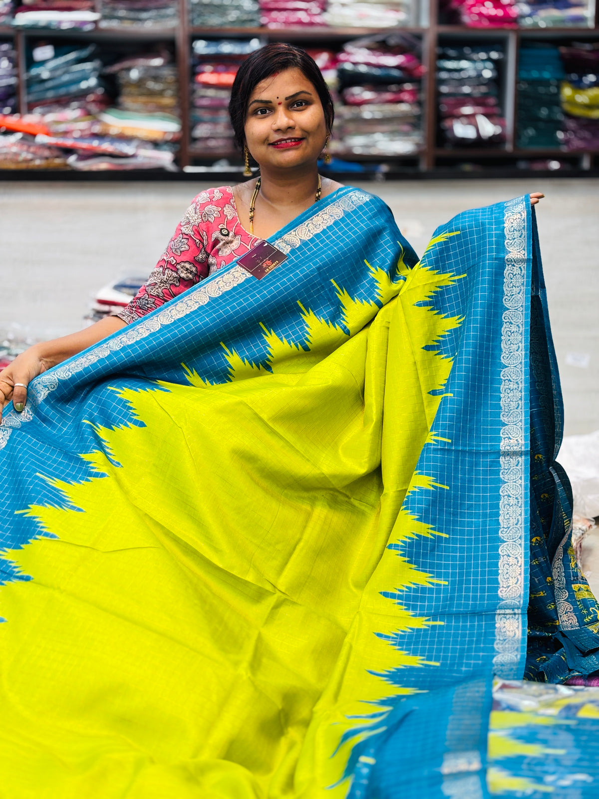Semi Kanchi Gadwal Sarees