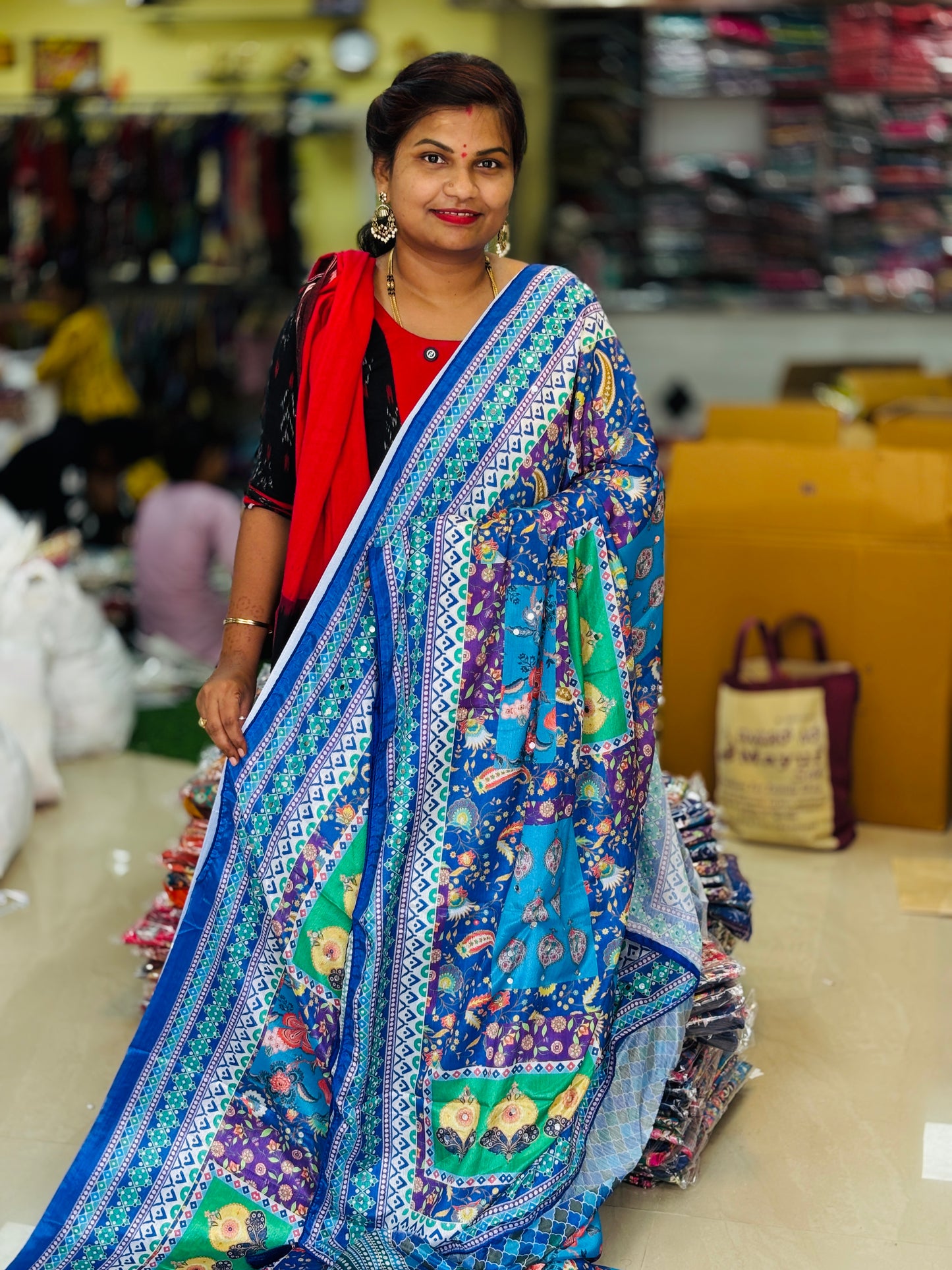 Azrak Chinnon Laya Saree