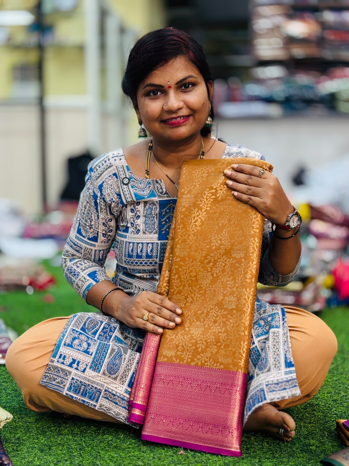 Semi Kanchi pattu sarees