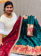 Mangalagiri pithani borders 
Contrast Duppatta with cut work borders
