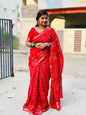 Metallic Georgette Saree