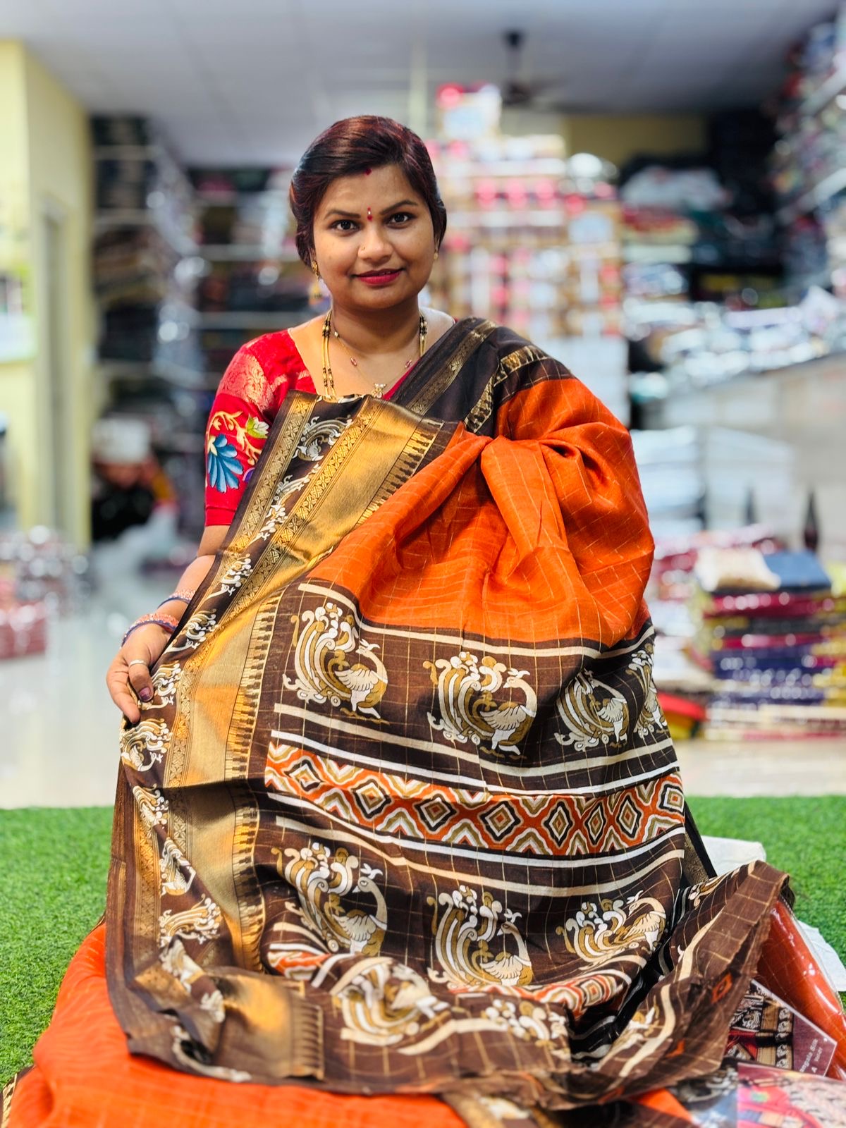 Kanchi silk Gadwal borders