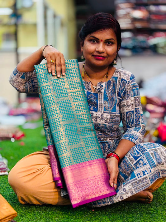 Semi Kanchi pattu sarees