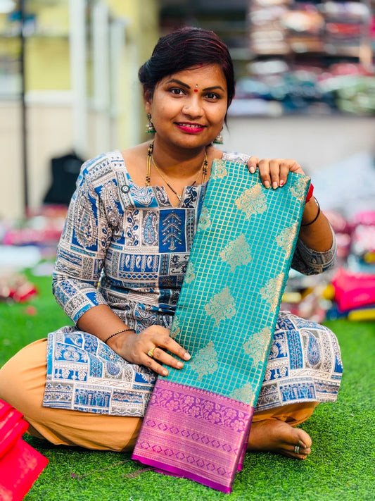 Semi Kanchi pattu sarees