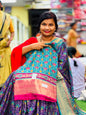 Pochampally Soft silk sarees with Kanchi Border
