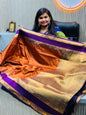 Rust Gadwal Pattu Saree