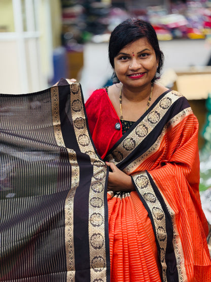 Semi Mysore Crepe Sarees