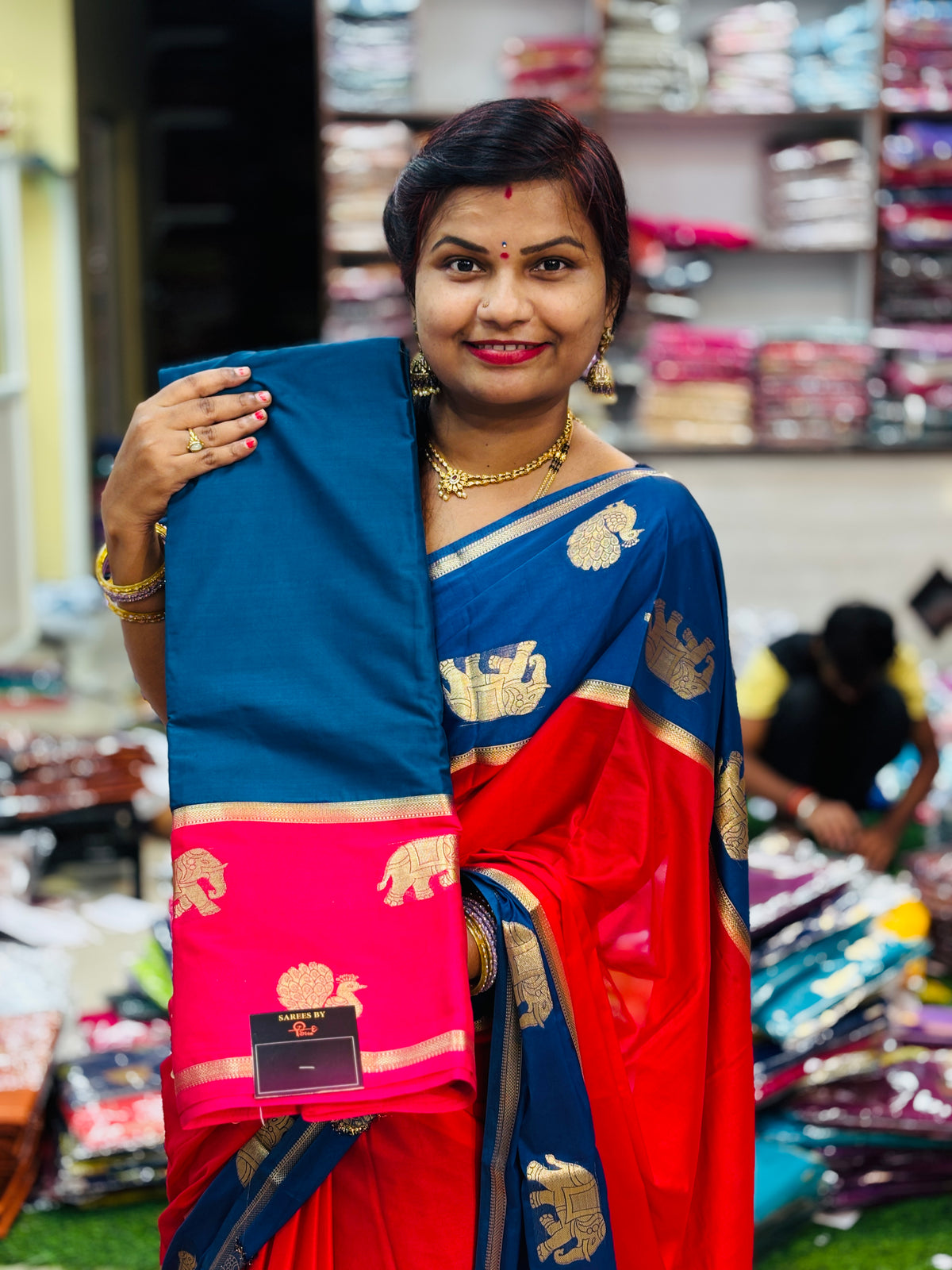2D Mysore Crepe Sarees