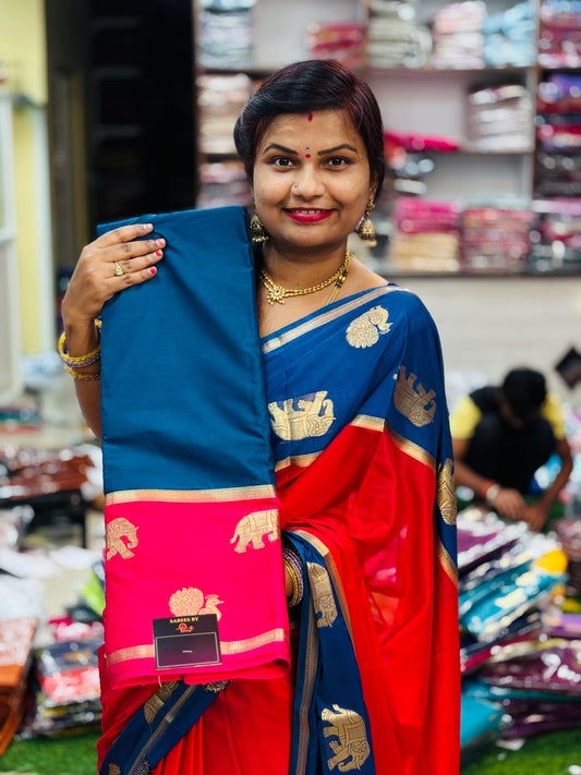 2D Mysore Crepe Sarees