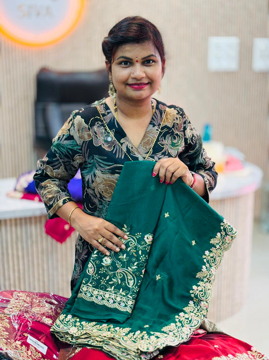 Designer embroidery sarees