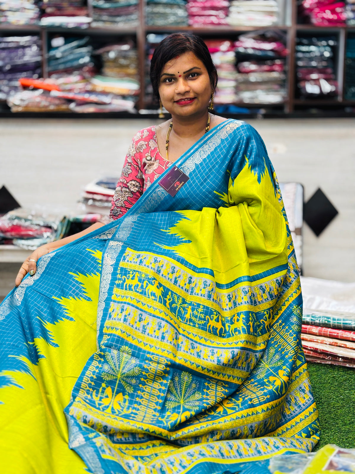 Semi Kanchi Gadwal Sarees