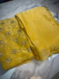 Plain Space Designer Sarees