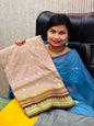 Semi Kanchi Patola sarees 
Contrast borders