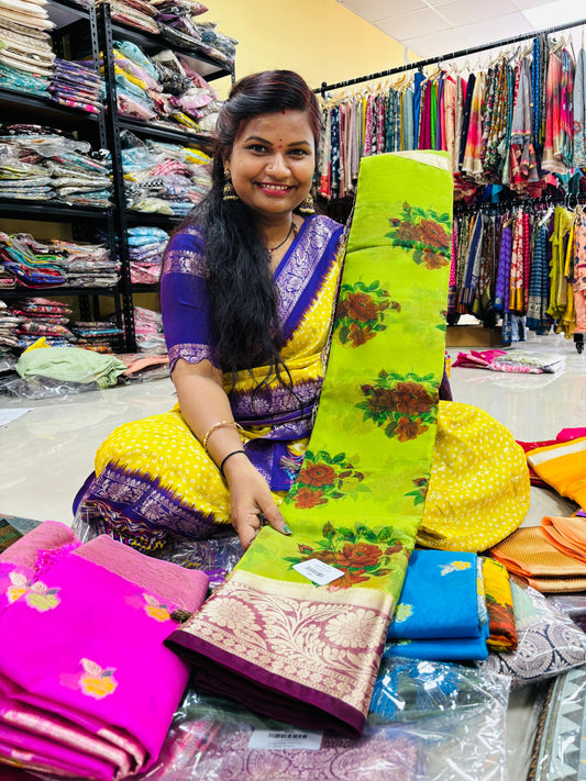 Kora Tissue saree