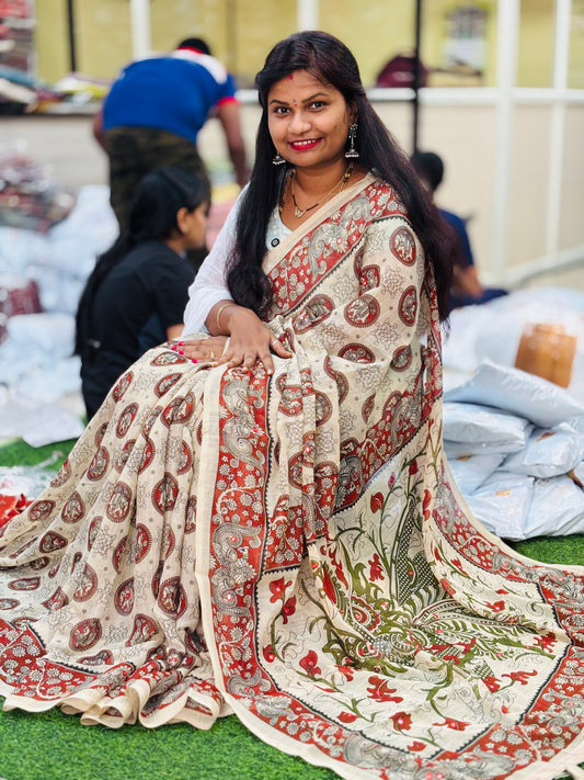 Rangoli Lenin mirror work Sarees