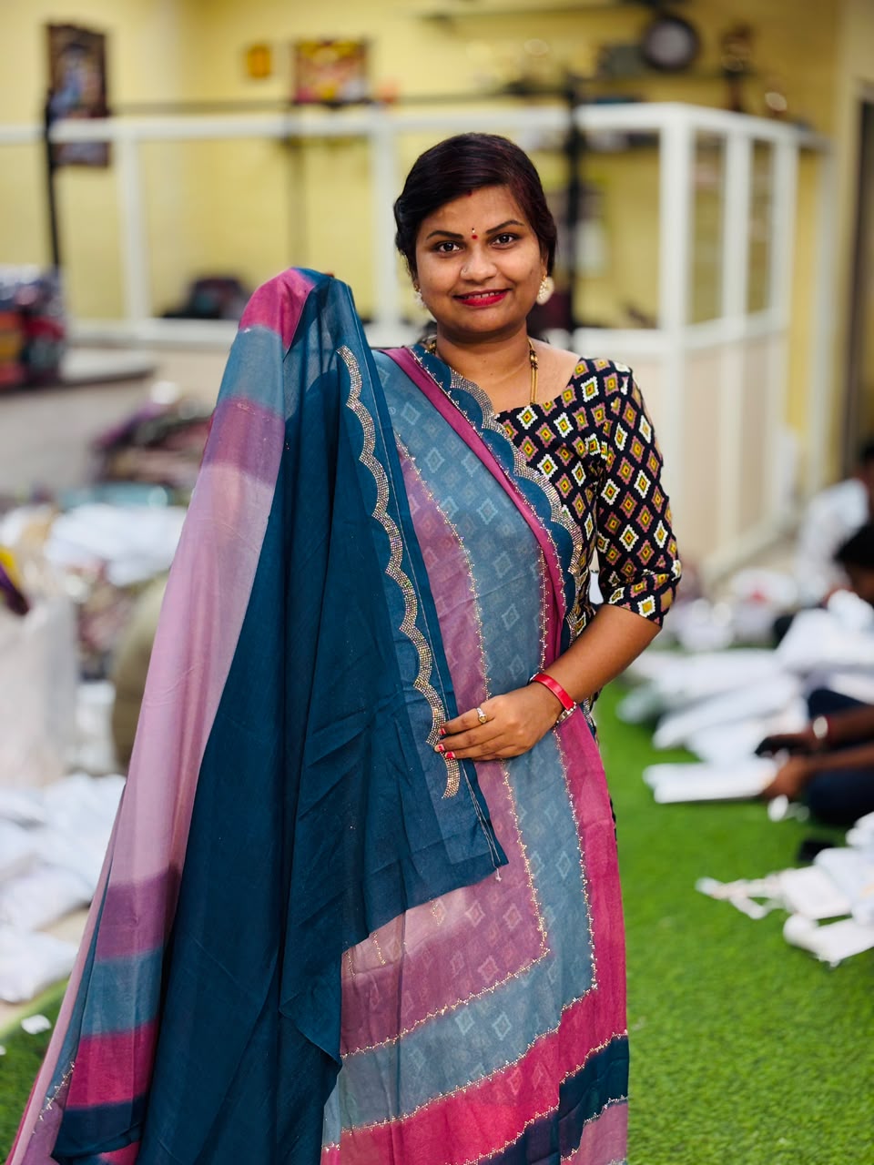 Designer Rainbow sarees