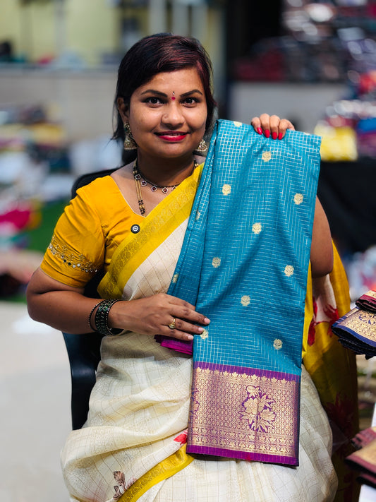 Vintage Semi Mysore Crepe