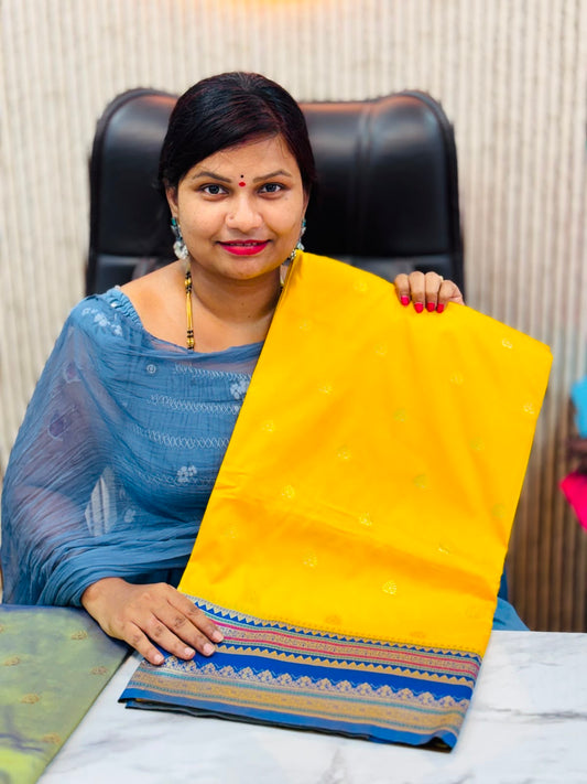 Semi Kanchi Patola sarees  Contrast borders