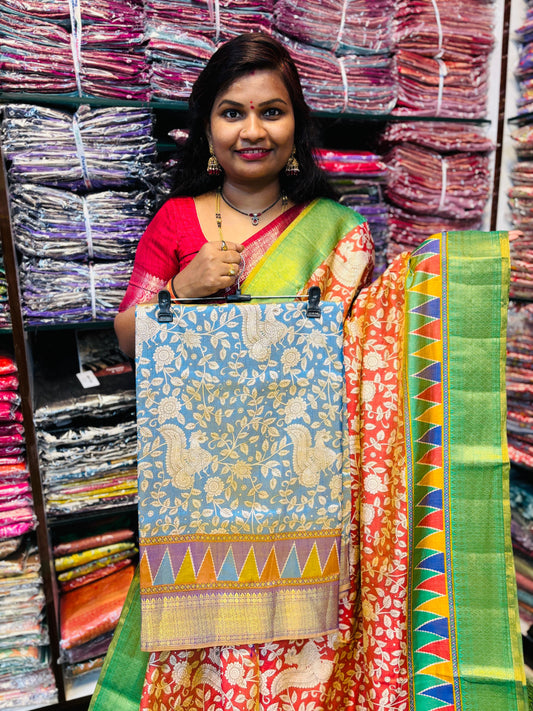 Pochampally kalamkari Sarees