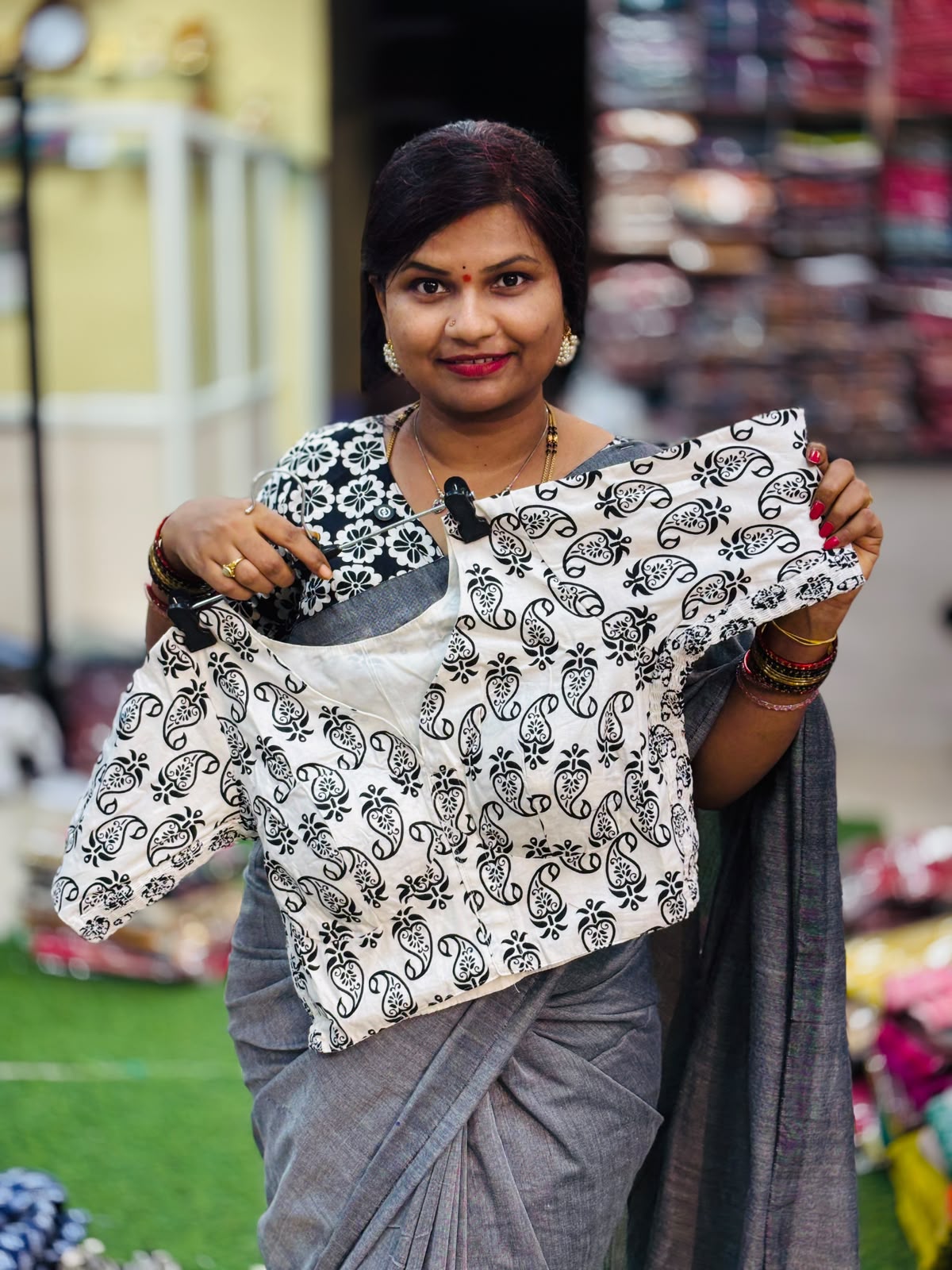Readymade cotton Kalamkari blouses