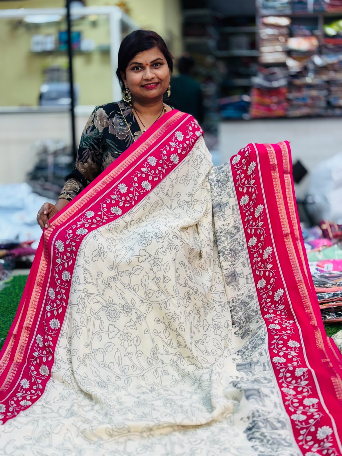 2D Kalamkari Printed Sarees