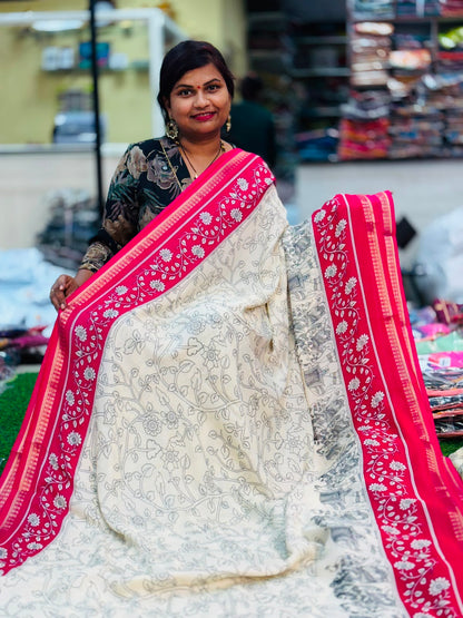 2D Kalamkari Printed Sarees