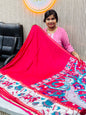 Pichwai Mashmellow Mangalagiri Sarees