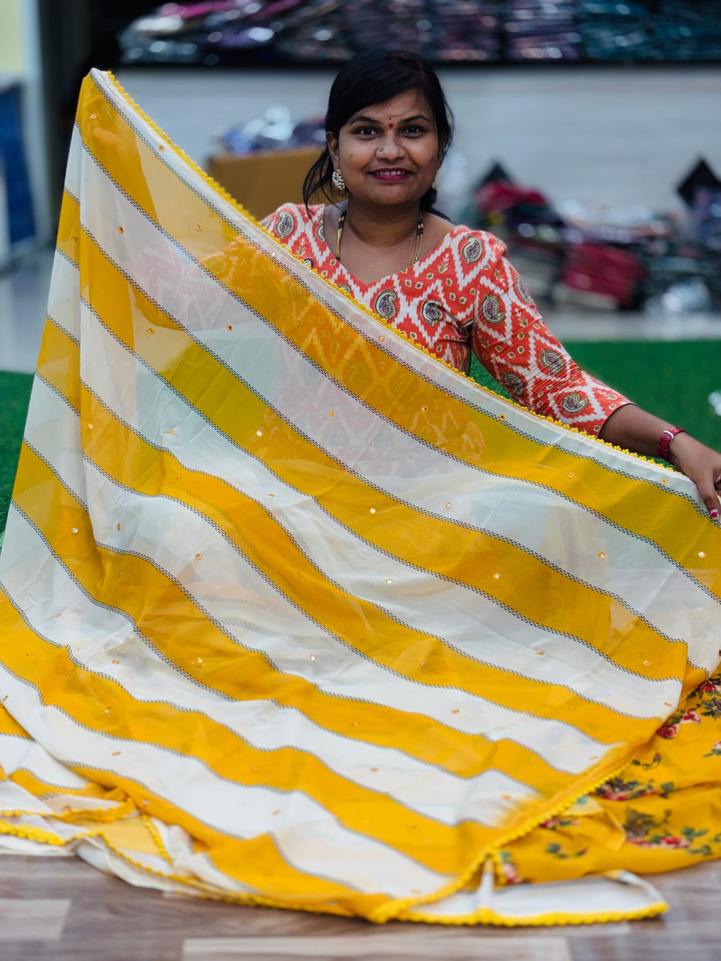 Trisha Butter Silk Saree