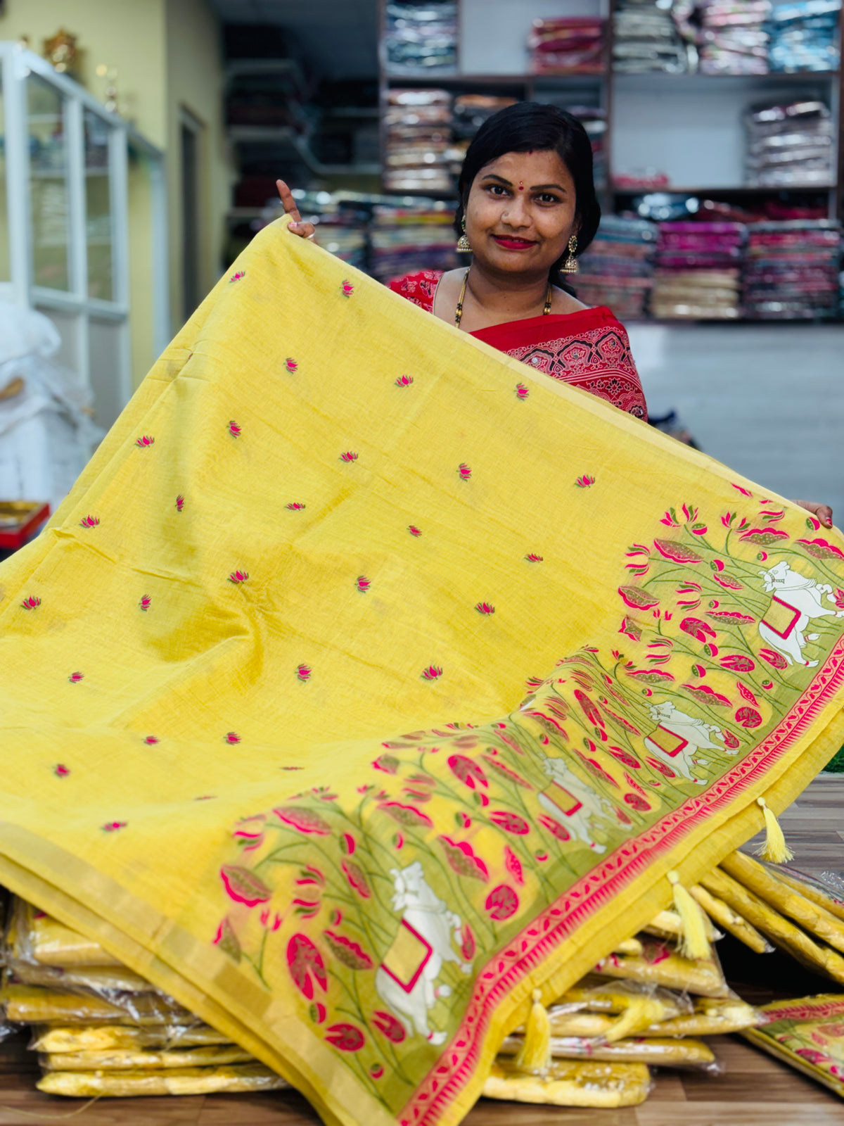 Handloom Lenin jamdani