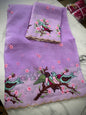 Space Cutwork peacock Embroidery Saree