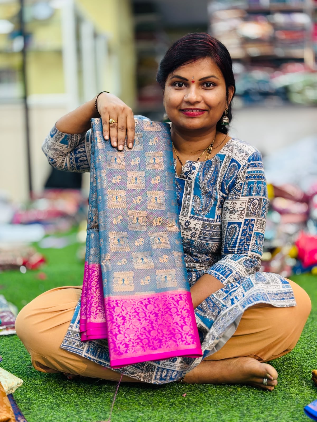 Semi Kanchi pattu sarees