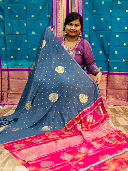 Azrak Multi Chiffon Sarees