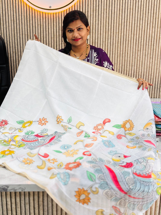 Kalamkari Chanderi Lenins