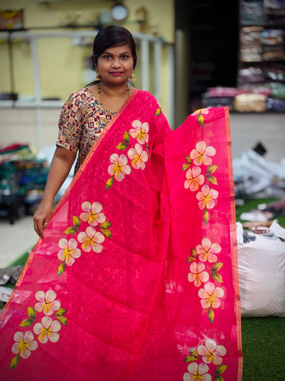 Lenin cotton in Mangalagiri design