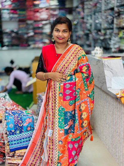 Azrak Chinnon Laya Saree