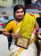 Vintage Semi Mysore Crepe