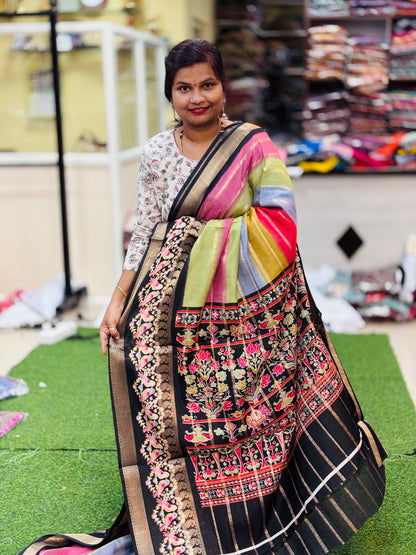 Multi Colour Weaving Saree