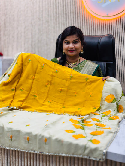 Space Georgette Saree
